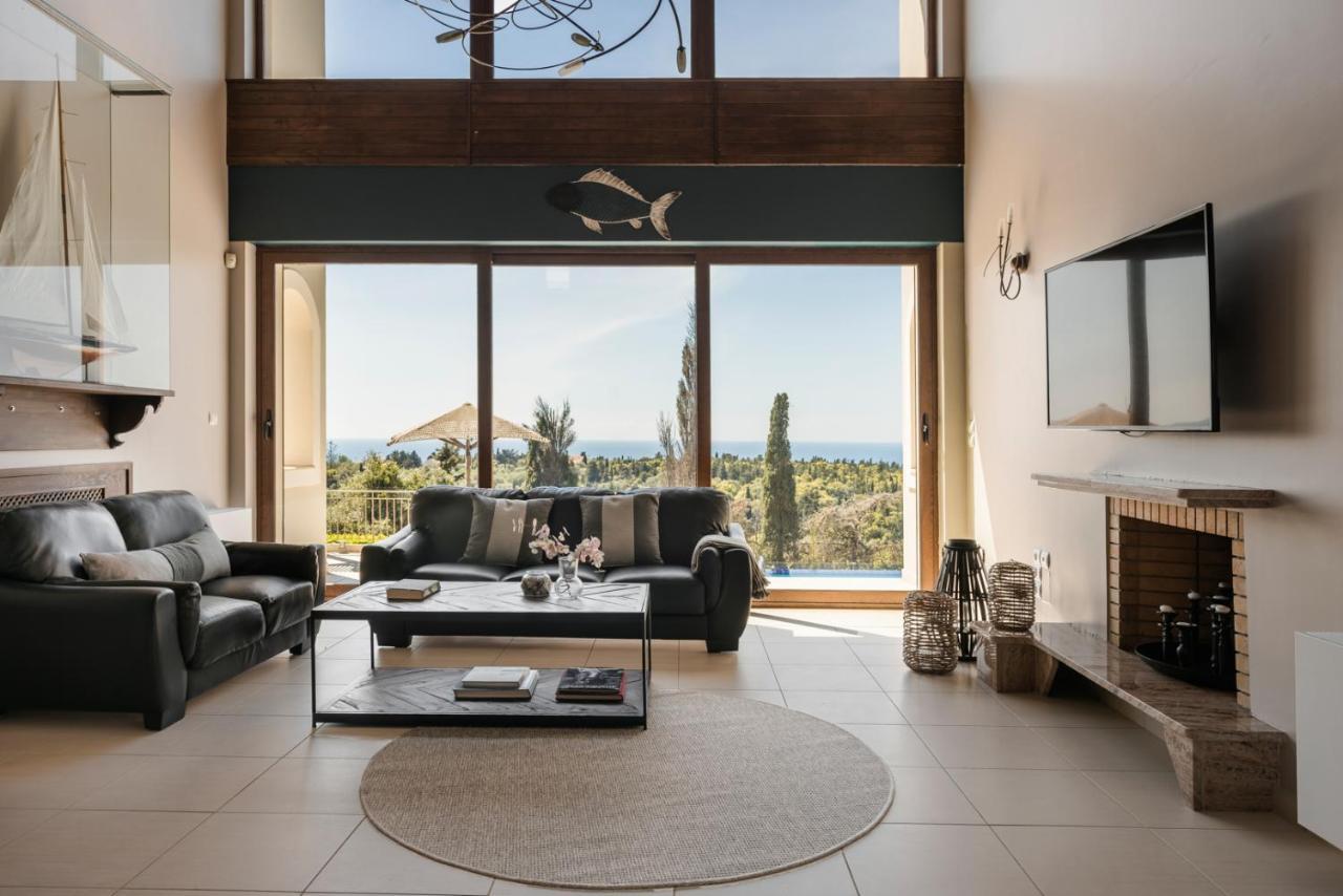 Luxury Villa Karmaniolos Fiskardo Kefalonia Экстерьер фото